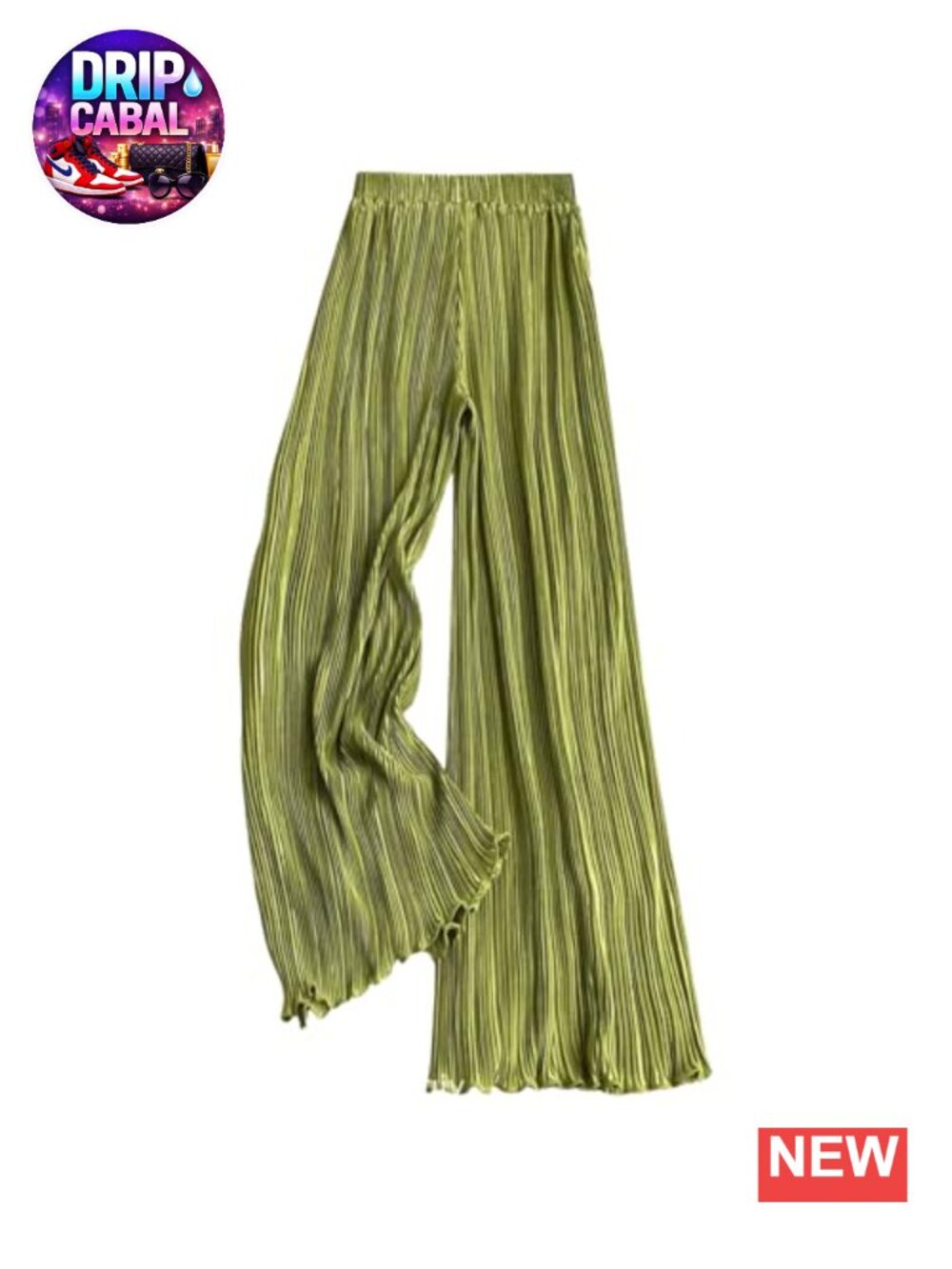 Satin Silk Palazzo Pants Women Casual Flowy Wide Leg Pleated High Rise Pull On